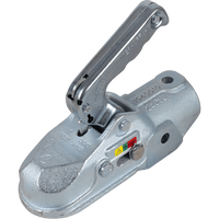 Engate de bola WINTERHOFF WW 350-RB-K1212 para reboque de 3500 kg com barra de tração tubular de 50 mm, em ferro fundido.
