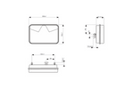 Lanterna traseira ASPÖCK MULTILED V com 5 funções (esquerda)