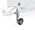 Roda guia com grampo WINTERHOFF ST48-200VB+KLE48 150kg 48mm 505-725mm