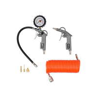 Conjunto pneumático YATO YT-23780 para inflar pneus, bolas e colchões, 6 peças