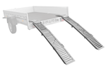 UNITRAILER ALR005 rampas dobráveis ​​de aço para reboques, 200 cm, 500 kg, conjunto de 2