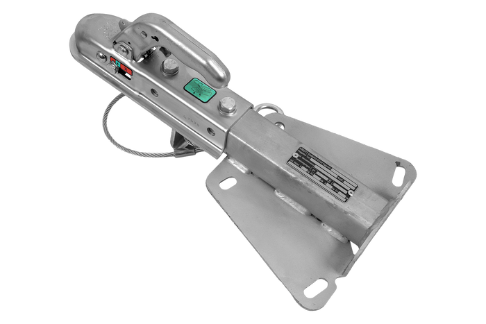 Engate de bola KNOTT KQ14-A+KZE7.5 para reboque de 750 kg com barra de tração tipo V