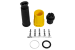 Conector à prova d'água MANTES para luzes traseiras de reboque, baioneta de 5 pinos, amarelo, lado esquerdo.