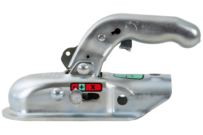 Engate esférico KNOTT KK14-B para reboque de 1400 kg com barra de tração tubular de 45 mm