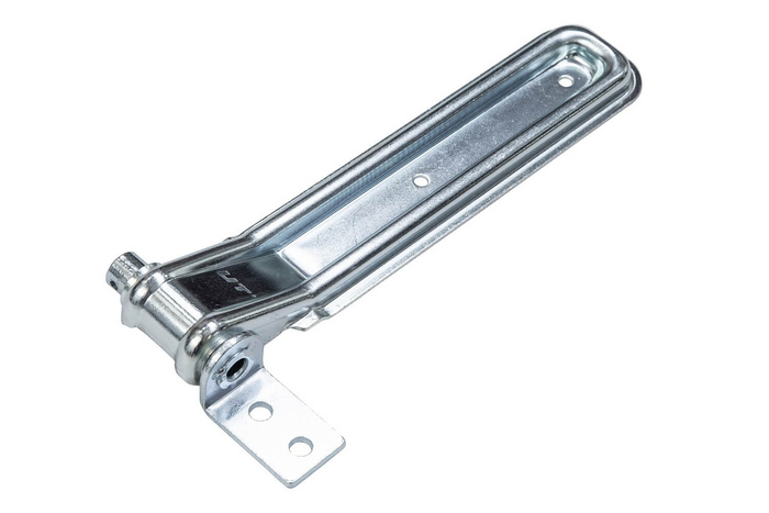 Dobradiça lateral com suporte UNITRAILER BSCH 10-270+BSCHG 10-A, conjunto completo para montagem lateral em reboque.