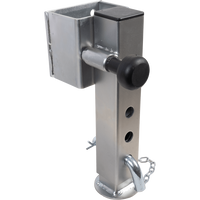 Suporte de manivela extensível UNITRAILER JL1 para reboque plataforma de 1500 kg, 346-576 mm