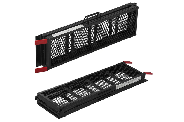 ProPlus 390094 rampas dobráveis de aço para reboques, 203 cm, 680 kg, conjunto de 2
