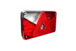 Lanterna traseira ASPÖCK MULTIPOINT V LED, baioneta 8PIN, 7 funções, esquerda