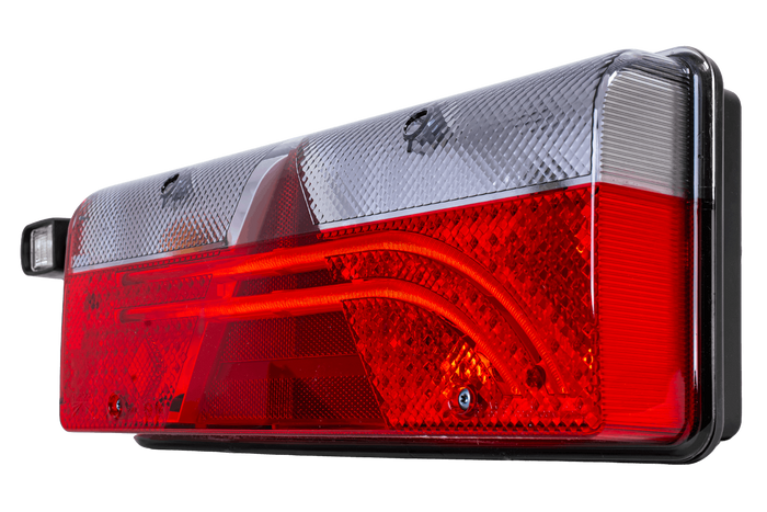 Lanternas traseiras de LED ASPÖCK EUROPOINT III com encaixe de baioneta 7PIN ASS2 e buzina, 7 funções (esquerda + direita).