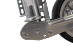 Roda jockey reforçada KNOTT ATK60 com alça, 350 kg, 60 mm, 785-1020 mm