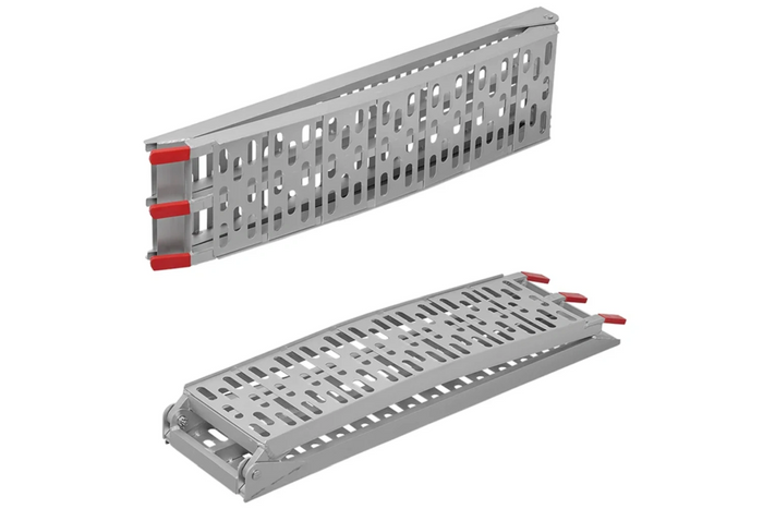 Rampas dobráveis ProPlus 390096 em alumínio para reboques, 220 cm, 680 kg, conjunto de 2