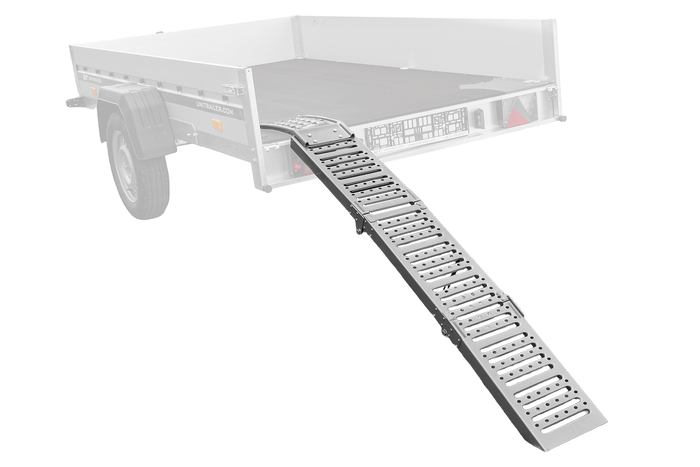 Rampa dobrável de aço UNITRAILER ALR005 para reboque, 200 cm, 250 kg