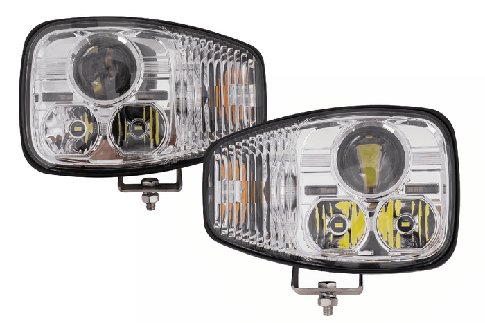 Faróis de LED TT Technology TT.16610-L+TT.16610-P com 3 funções, 21 LEDs, 4450lm (esquerdo + direito) para JCB/Cat/Manitou/Volvo/Terex