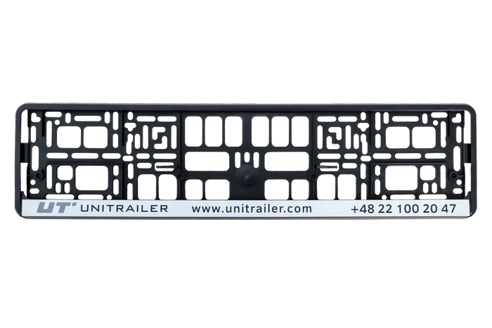Moldura de placa de veículo UNITRAILER
