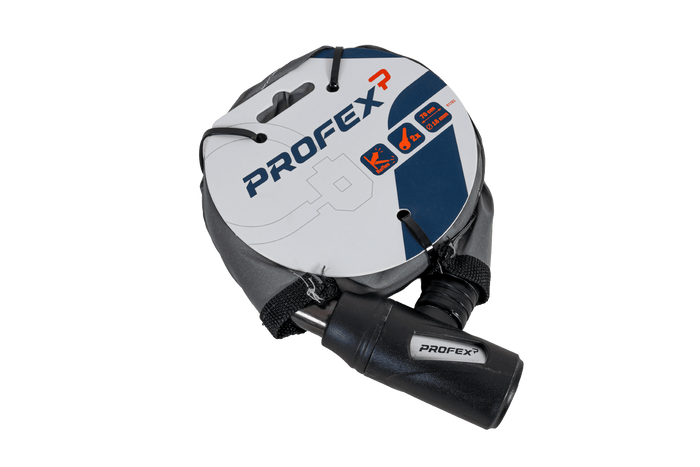 Cadeado de bicicleta PROFEX Reflex em aço reforçado, 70 cm de comprimento