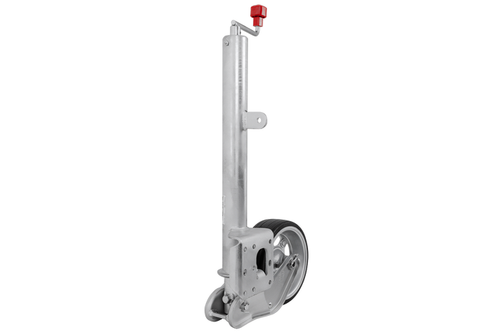 Roda jockey automática AL-KO 1223638 com alça, 500 kg, 60 mm, 1010-1350 mm