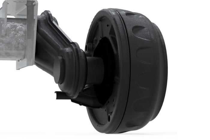 Eixo freio KNOTT VGB13M para reboque/caminhão de reboque 1350kg 1450mm 1950mm 5x112