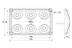 Lâmpada LED HORPOL LWD2154/CZ 990lm preta para interior de carro