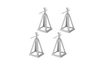 Conjunto de quatro suportes extensíveis ProPlus 360803 estabilizador para reboque de 3600 kg, 430 mm