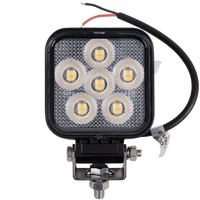Refletor de LED para lâmpada de trabalho TT TECHNOLOGY PRETO TT.13324 24xLED 1920lm quadrado