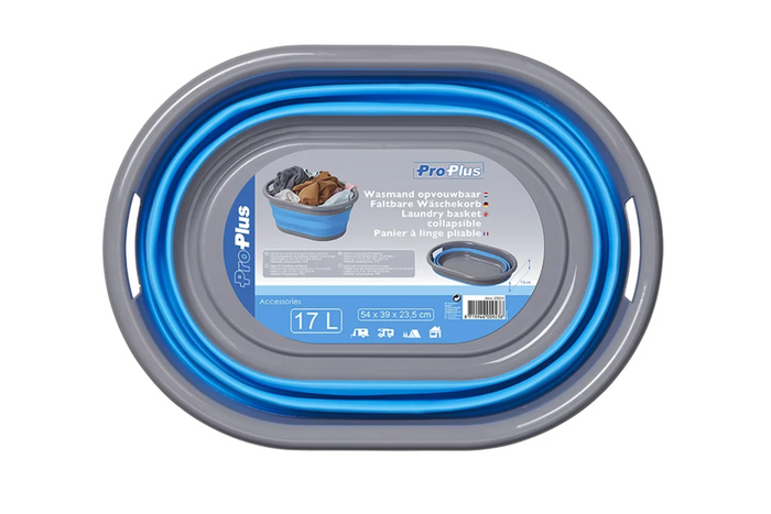 Cesto de roupa suja dobrável ProPlus 370311 para viagens e camping, 17 litros