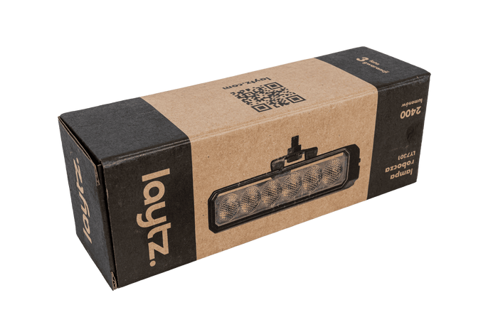 Refletor retangular para lâmpada de trabalho LED LAYTZ LY7301 com 24 LEDs e 2400 lm.