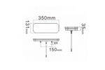 Lanternas traseiras TruckLED L1949+L1950 com cabo LED de 0,45 m e 6 funções (esquerda + direita).