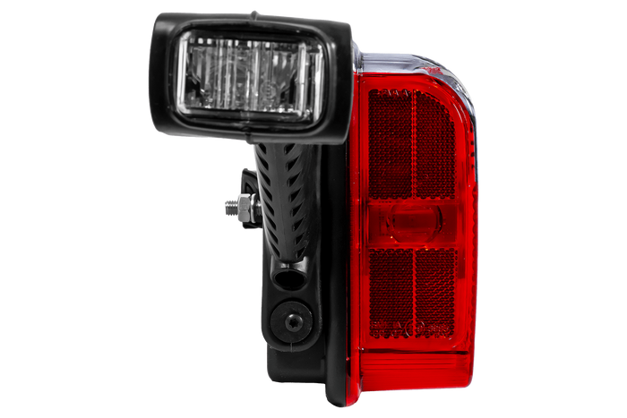 Lanternas traseiras de LED ASPÖCK EUROPOINT III com encaixe de baioneta 7PIN ASS2 e buzina, 7 funções (esquerda + direita).